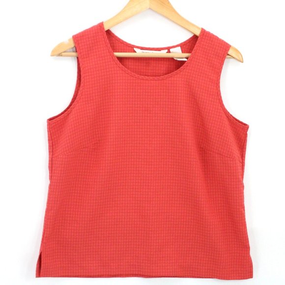 Drapers & Damons Blouse Top Womens Petite Pink Sleeveless Lightweight Sz PM - Picture 1 of 9